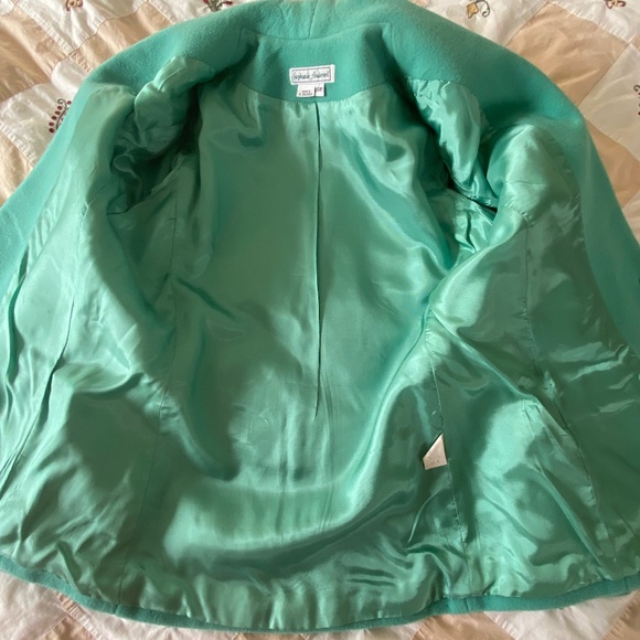 Stephanie Andrews I Seafoam Green Wool Blend Blazer - Picture 11 of 16